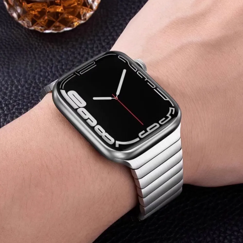 Link Bracelet for Apple Watch band 45mm 44mm 49mm 40mm 41mm 42mm 38mm Stainless Steel iWatch Ultra 2 series 9 8 4 5 6 7 se strap
Link Bracelet for Apple Watch band 45mm 44mm 49mm 40mm 41mm 42mm 38mm Stainless Steel iWatch Ultra 2 series 9 8 4 5 6 7 se strap