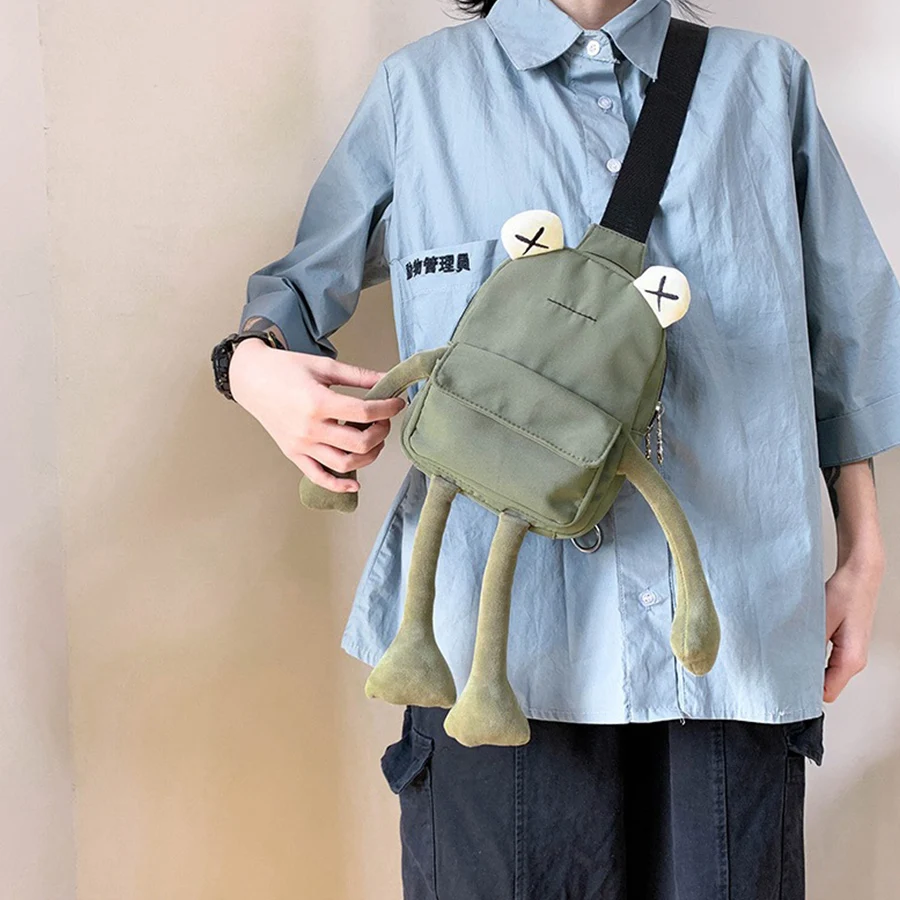 Cartoon Chest Bag Nylon Frog Fanny Pack Waterproof Crossbody Bag Sling Bag Unisex Lightweight Shoulder Bag For Travel Work Sport
Cartoon Chest Bag Nylon Frog Fanny Pack Waterproof Crossbody Bag Sling Bag Unisex Lightweight Shoulder Bag For Travel Work Sport