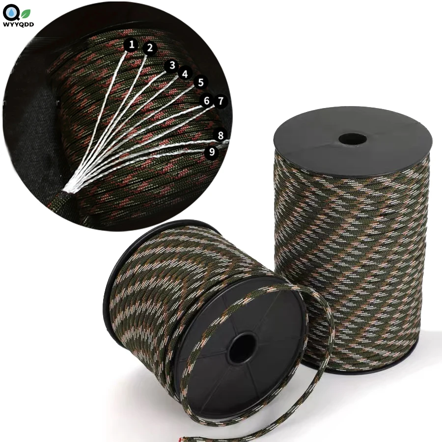 9 Cores 4mm Umbrellas Rope 50m- for Camping,Emergency Survival,Tent Canopy & Outdoor Adventures Clothslie Hiking Fishing
9 Cores 4mm Umbrellas Rope 50m- for Camping,Emergency Survival,Tent Canopy & Outdoor Adventures Clothslie Hiking Fishing