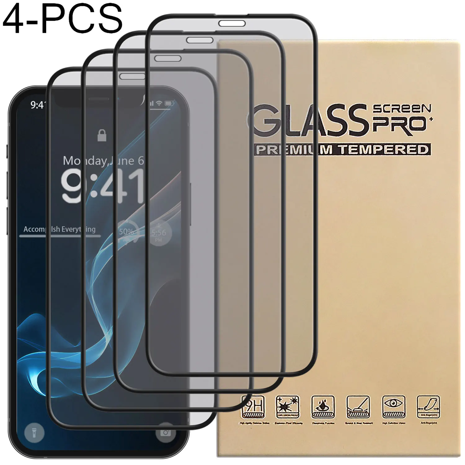4Packs Clear Glossy Transparent Tempered Glass Film Case Friendly Screen Protector For iPhone 11/11 Pro/11 Pro Max
4Packs Clear Glossy Transparent Tempered Glass Film Case Friendly Screen Protector For iPhone 11/11 Pro/11 Pro Max