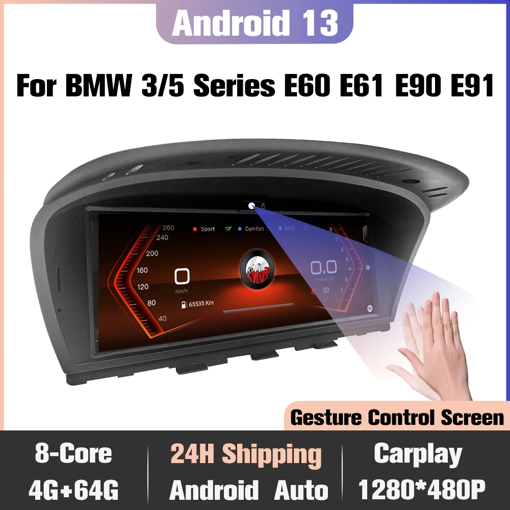 Android Car radio for BMW 3/5 series E60/E63/E64/E90/E91/E92/E93 wireless carplay Android Auto, SWC, Gesture, GPS Navigation,64G
Android Car radio for BMW 3/5 series E60/E63/E64/E90/E91/E92/E93 wireless carplay Android Auto, SWC, Gesture, GPS Navigation,64G