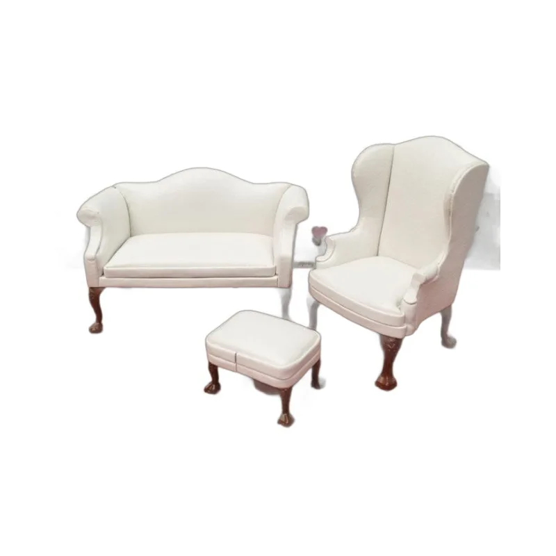 1/12 Scale Miniature Leather Sofa with Ottoman Europe Style Armchair Double seats Sofa for Dollhouse Bjd Furniture Toys
1/12 Scale Miniature Leather Sofa with Ottoman Europe Style Armchair Double seats Sofa for Dollhouse Bjd Furniture Toys