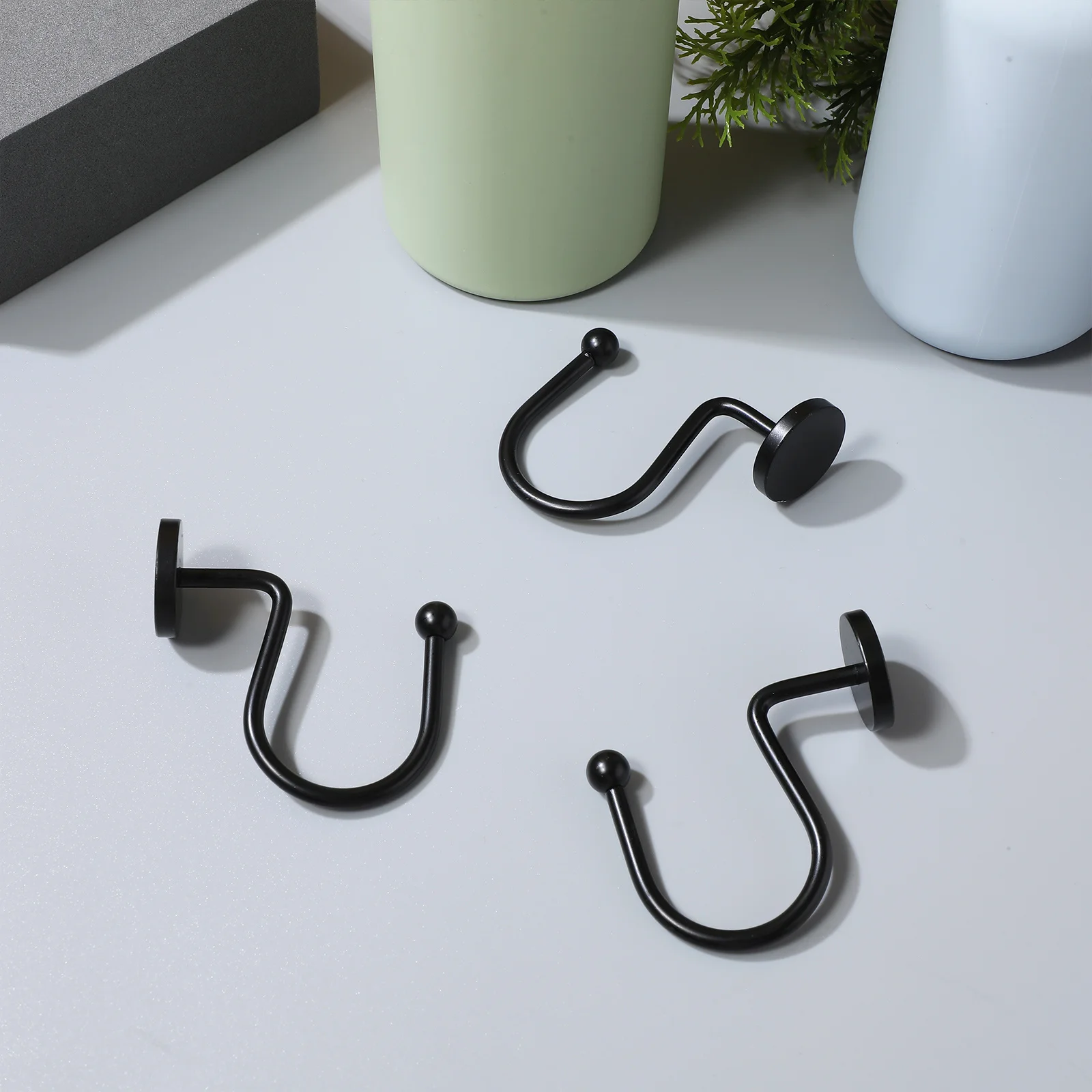 12 Pcs Bathroom Shower Curtain Hooks Black Rust Proof Iron Fixing for Towel Rack Liner Hanging Noir Bath Accessory
12 Pcs Bathroom Shower Curtain Hooks Black Rust Proof Iron Fixing for Towel Rack Liner Hanging Noir Bath Accessory