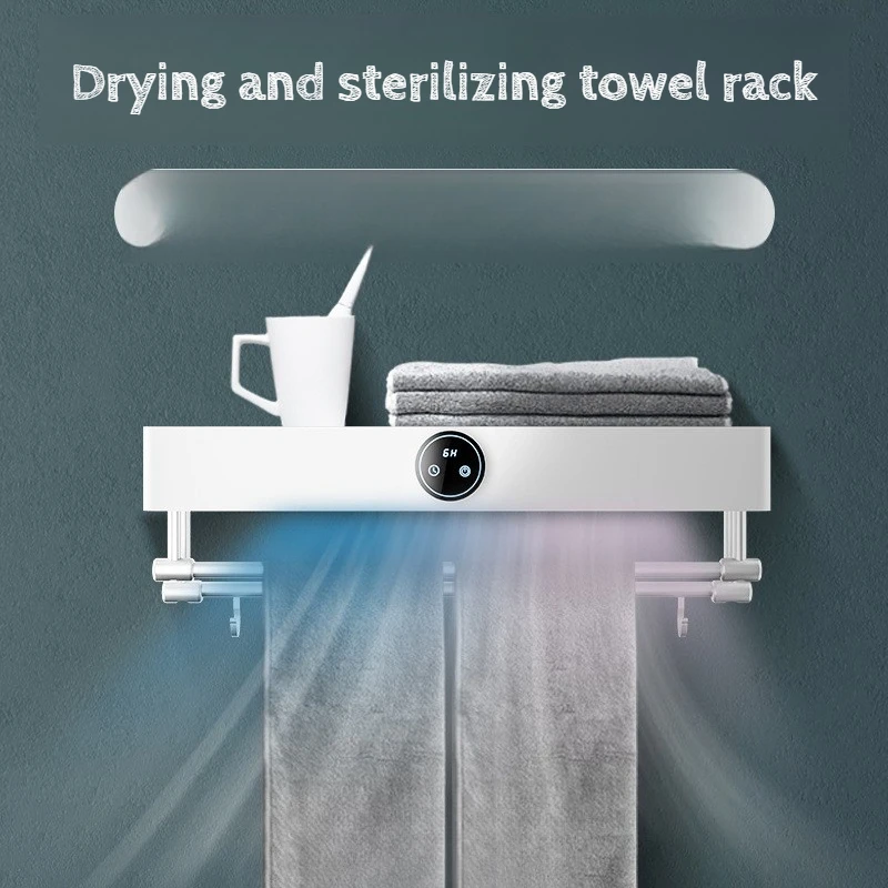 UV Electric Towel Warmer Non Punching Bathroom Heating System Smart Wall Hanging Drying Rack Bathroom Faucet Household Using
UV Electric Towel Warmer Non Punching Bathroom Heating System Smart Wall Hanging Drying Rack Bathroom Faucet Household Using