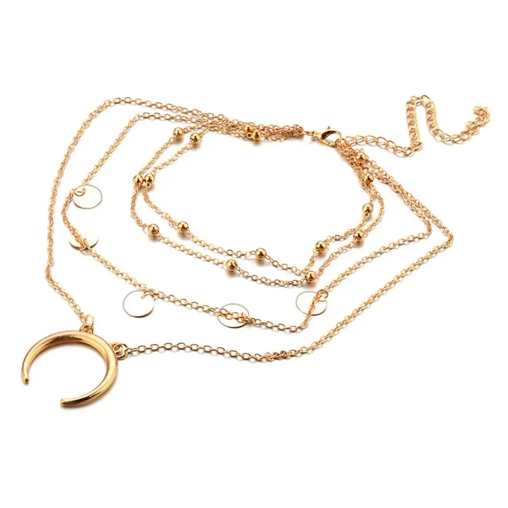 Moon Pendant Necklace Set Beautiful Alloy Women Jewelry Party Wedding Gifts Necklace Set Fashion Accessories
Moon Pendant Necklace Set Beautiful Alloy Women Jewelry Party Wedding Gifts Necklace Set Fashion Accessories
