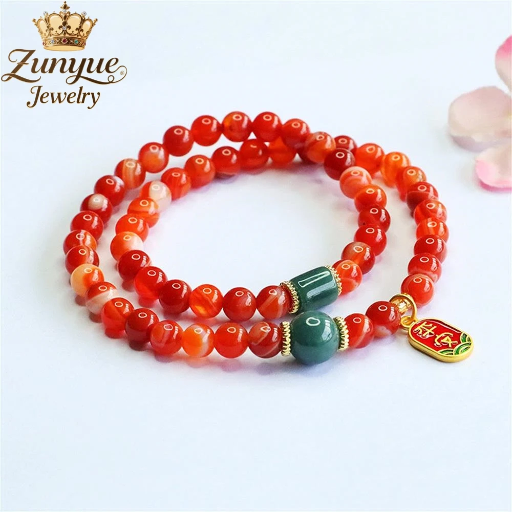 High-End Natural Double-Ring Red Agate Jadeite Bracelet Luxury Quality Jewelry Fashion Jewelry Exquisite Elegant Charms Popular
High-End Natural Double-Ring Red Agate Jadeite Bracelet Luxury Quality Jewelry Fashion Jewelry Exquisite Elegant Charms Popular