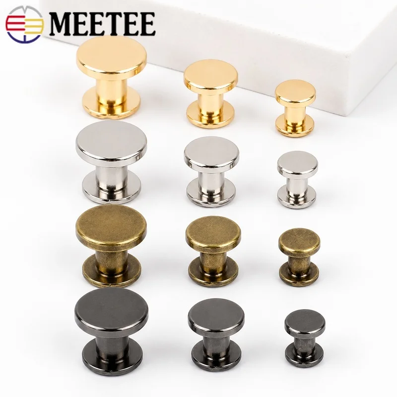 30/50Pcs 5/6/8mm Metal Double Cap Rivets Studs Round Nail for Belt Leather Craft Bag Shoes Repair Sewing Accessory Hardware Kit
30/50Pcs 5/6/8mm Metal Double Cap Rivets Studs Round Nail for Belt Leather Craft Bag Shoes Repair Sewing Accessory Hardware Kit