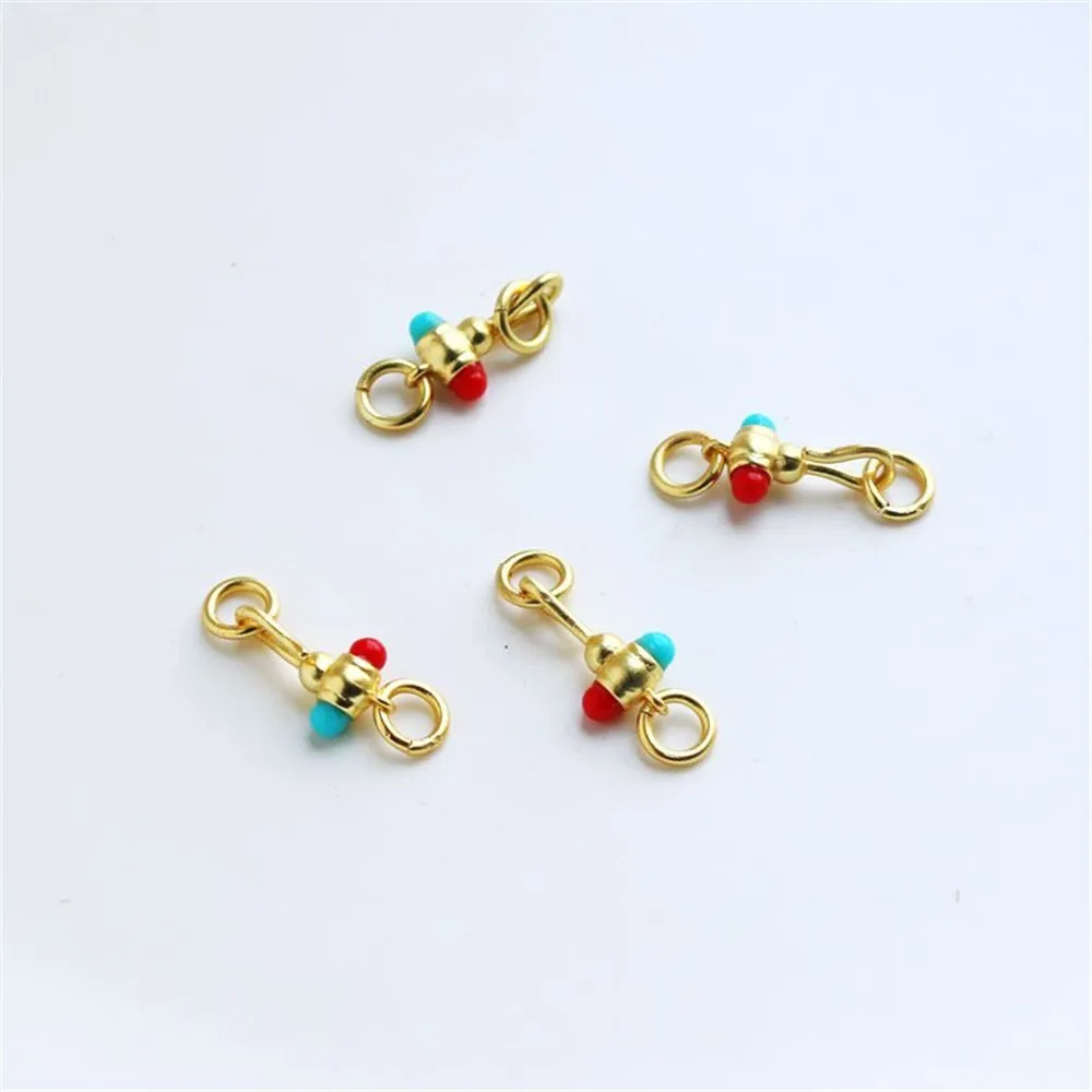 Ancient Gold Inlaid Stone Connection Buckle End Buckle Bracelet Necklace Hook Buckle Diy Jewelry Material Charm Accessories
Ancient Gold Inlaid Stone Connection Buckle End Buckle Bracelet Necklace Hook Buckle Diy Jewelry Material Charm Accessories
