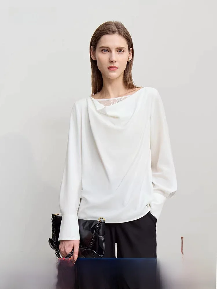 Женская свободная шифоновая блузка Ele Commuter с кружевной отделкой и длинными рукавами, весенняя новинка от i
Женская свободная шифоновая блузка Ele Commuter с кружевной отделкой и длинными рукавами, весенняя новинка от i