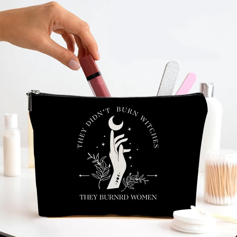 Witchcraft Black Makeup Bag Feminism Empowered Cosmetic Bag Halloween Birthday Gift for Coworker Friend Feminist Travel Supplies
Witchcraft Black Makeup Bag Feminism Empowered Cosmetic Bag Halloween Birthday Gift for Coworker Friend Feminist Travel Supplies