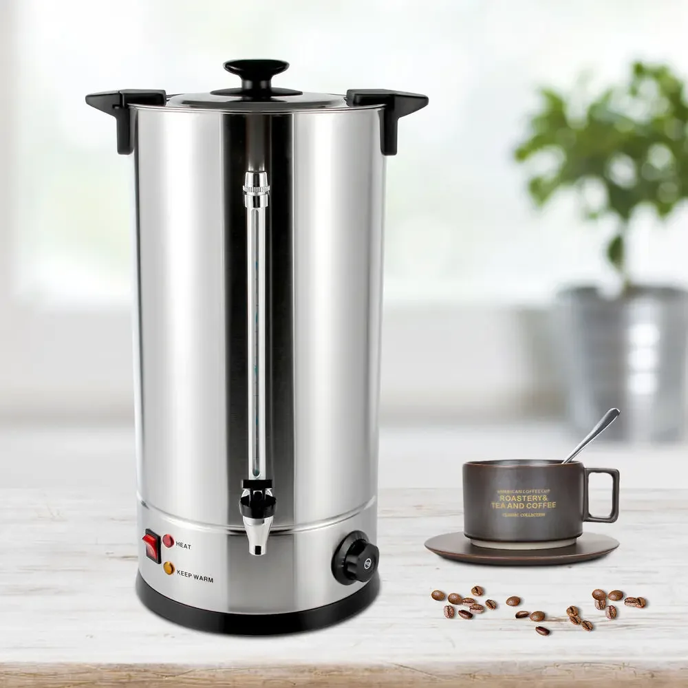 25L Commercial Tea Urn Coffee Boiler Stainless Steel Electric Hot Water Dispenser 110V for Hotel Cafe
25L Commercial Tea Urn Coffee Boiler Stainless Steel Electric Hot Water Dispenser 110V for Hotel Cafe