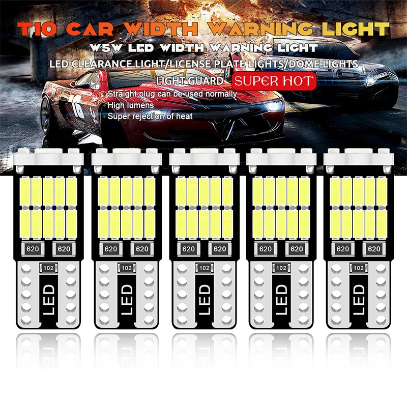 10pcs T10 W5W 194 Led Bulbs Canbus No Error 4014 Chip 26SMD 6000K 168 Led Car Interior Dome Reading License Plate Signal Light
10pcs T10 W5W 194 Led Bulbs Canbus No Error 4014 Chip 26SMD 6000K 168 Led Car Interior Dome Reading License Plate Signal Light