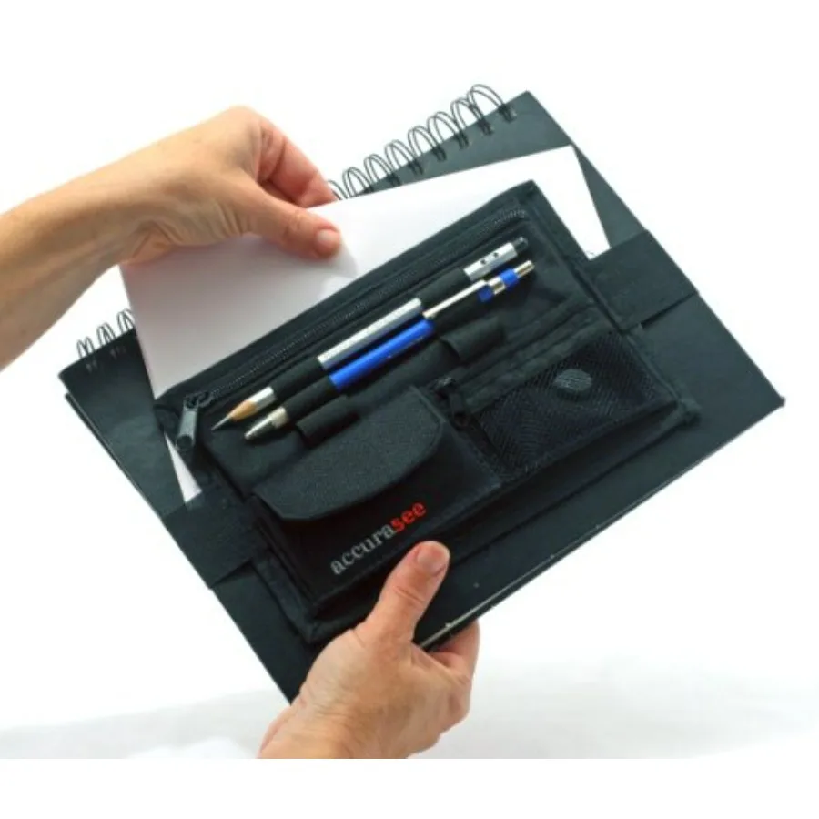 Accurasee Sketch Caddie for Artist - Art Supply Carrier with Elastic Band Attachment for Portfolio Sketch Book, Art Binder, teb
Accurasee Sketch Caddie for Artist - Art Supply Carrier with Elastic Band Attachment for Portfolio Sketch Book, Art Binder, teb
