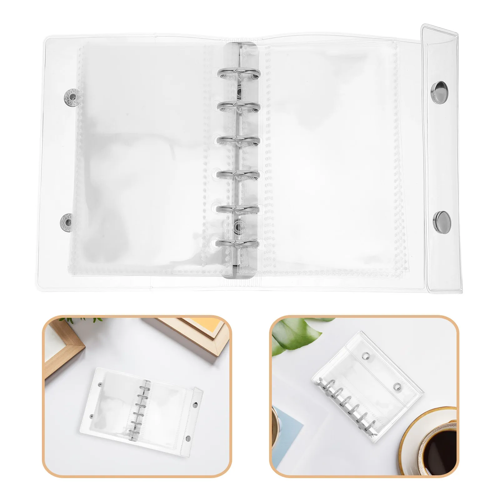 1Set Transparent A7 Binder Mini Refillable Planner with Clear Cover Round Ring Binder Pocket Notebook for Index Cards Cash
1Set Transparent A7 Binder Mini Refillable Planner with Clear Cover Round Ring Binder Pocket Notebook for Index Cards Cash