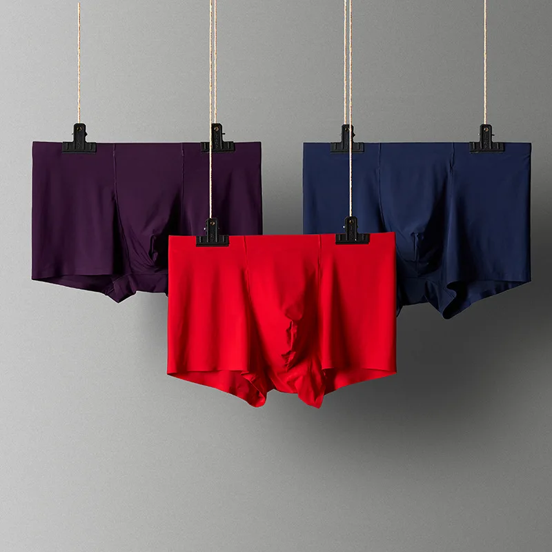Men's Ice Silk Seamless Loose Boxer Shorts Pure Color Seamless Comfortable Underwear mid Waist Cotton Regenerated Fiber
Men's Ice Silk Seamless Loose Boxer Shorts Pure Color Seamless Comfortable Underwear mid Waist Cotton Regenerated Fiber