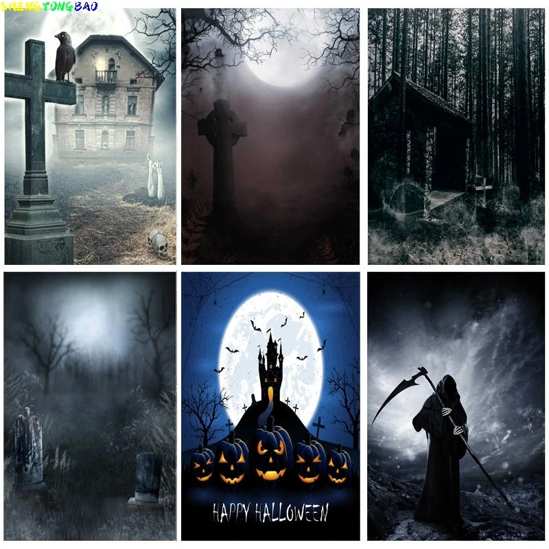 Halloween Backdrop Pumpkin Lantern Forest Moon Tombstone Photo Background For Photography Studio Props 2189 XTXT-06
Halloween Backdrop Pumpkin Lantern Forest Moon Tombstone Photo Background For Photography Studio Props 2189 XTXT-06