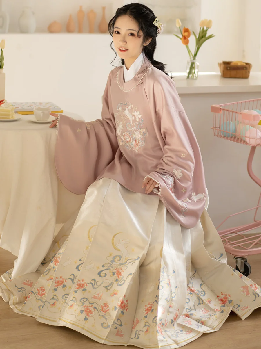 Original Yunzangyue ort Coat And Tail Skirt Set Adult Pink Hanfu Women's Sle Ming Dynas Costume Daily Wear
Original Yunzangyue ort Coat And Tail Skirt Set Adult Pink Hanfu Women's Sle Ming Dynas Costume Daily Wear