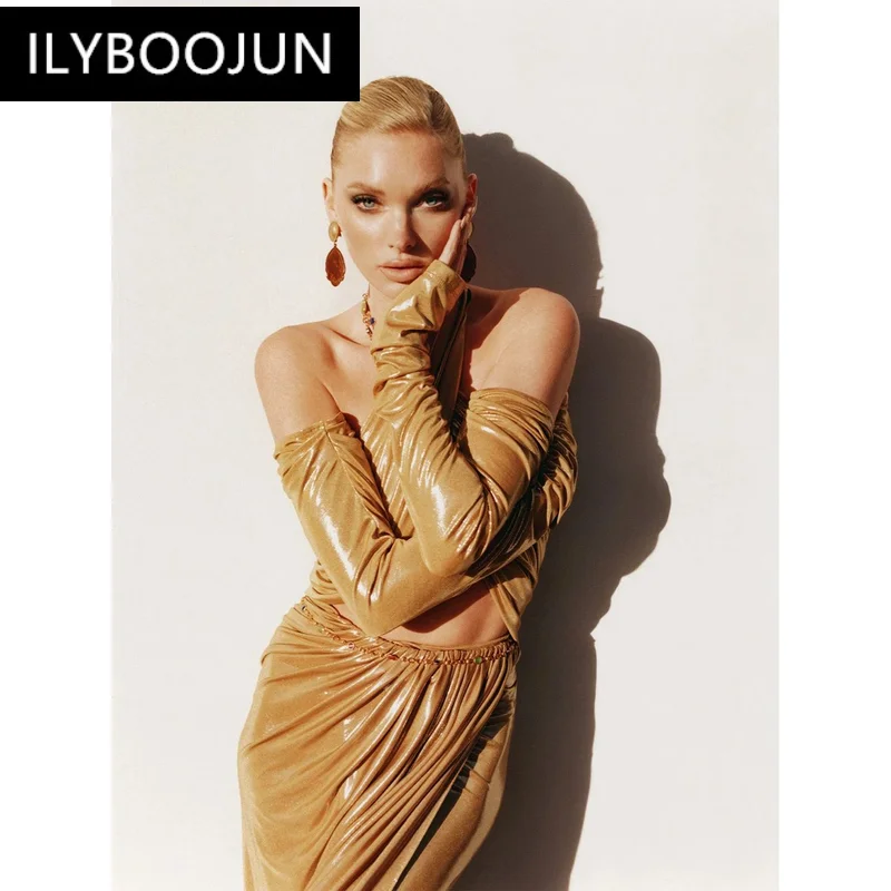 BY Women Sexy Chain Halter Off The Shoulder Long Maxi Dress Gloves Golden Hollow Out Backless Evening Party Cocktail Gowns Brand
BY Women Sexy Chain Halter Off The Shoulder Long Maxi Dress Gloves Golden Hollow Out Backless Evening Party Cocktail Gowns Brand