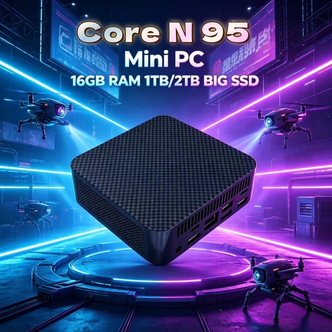 New Arrival Entry Level Core N95 Mini PC 2026 WIFI6 BT5.2 Portable 16GB RAM 1TB/2TB SSD Home Office Desktop
New Arrival Entry Level Core N95 Mini PC 2026 WIFI6 BT5.2 Portable 16GB RAM 1TB/2TB SSD Home Office Desktop