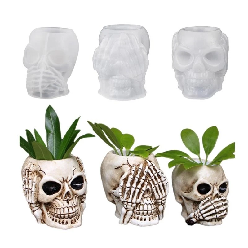 Concrete Flowerpot Mold Skull Pen Holder Mold Cement Container Silicone Mold Planter Concrete Vase Mold
Concrete Flowerpot Mold Skull Pen Holder Mold Cement Container Silicone Mold Planter Concrete Vase Mold