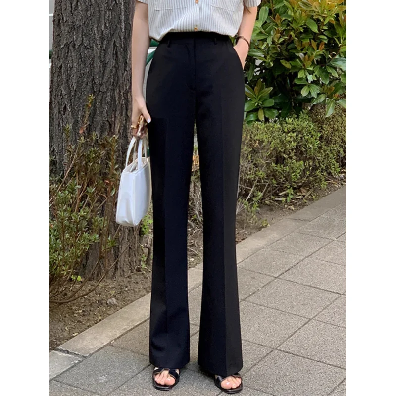 Black Professional Suit Pants Women's Spring and Autumn New High WaistOLCasual Pants Commuter High-Grade Mop Horn Long Pants
Black Professional Suit Pants Women's Spring and Autumn New High WaistOLCasual Pants Commuter High-Grade Mop Horn Long Pants