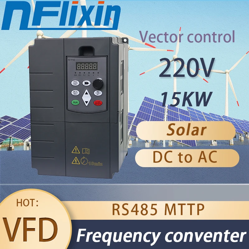 NEW 220V 15KW Economical VFD Variable Frequency Drive Converter Inverter three-phase Motor Speed Controller
NEW 220V 15KW Economical VFD Variable Frequency Drive Converter Inverter three-phase Motor Speed Controller