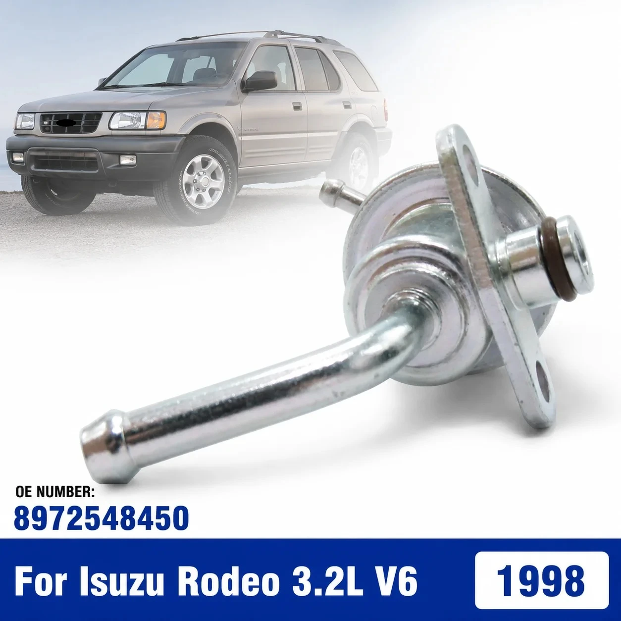 Fuel Pressure Regulator For Isuzu Rodeo Trooper Amigo Axiom Honda Passport Acura SLX 1998-2003 8972548450 FP10471
Fuel Pressure Regulator For Isuzu Rodeo Trooper Amigo Axiom Honda Passport Acura SLX 1998-2003 8972548450 FP10471