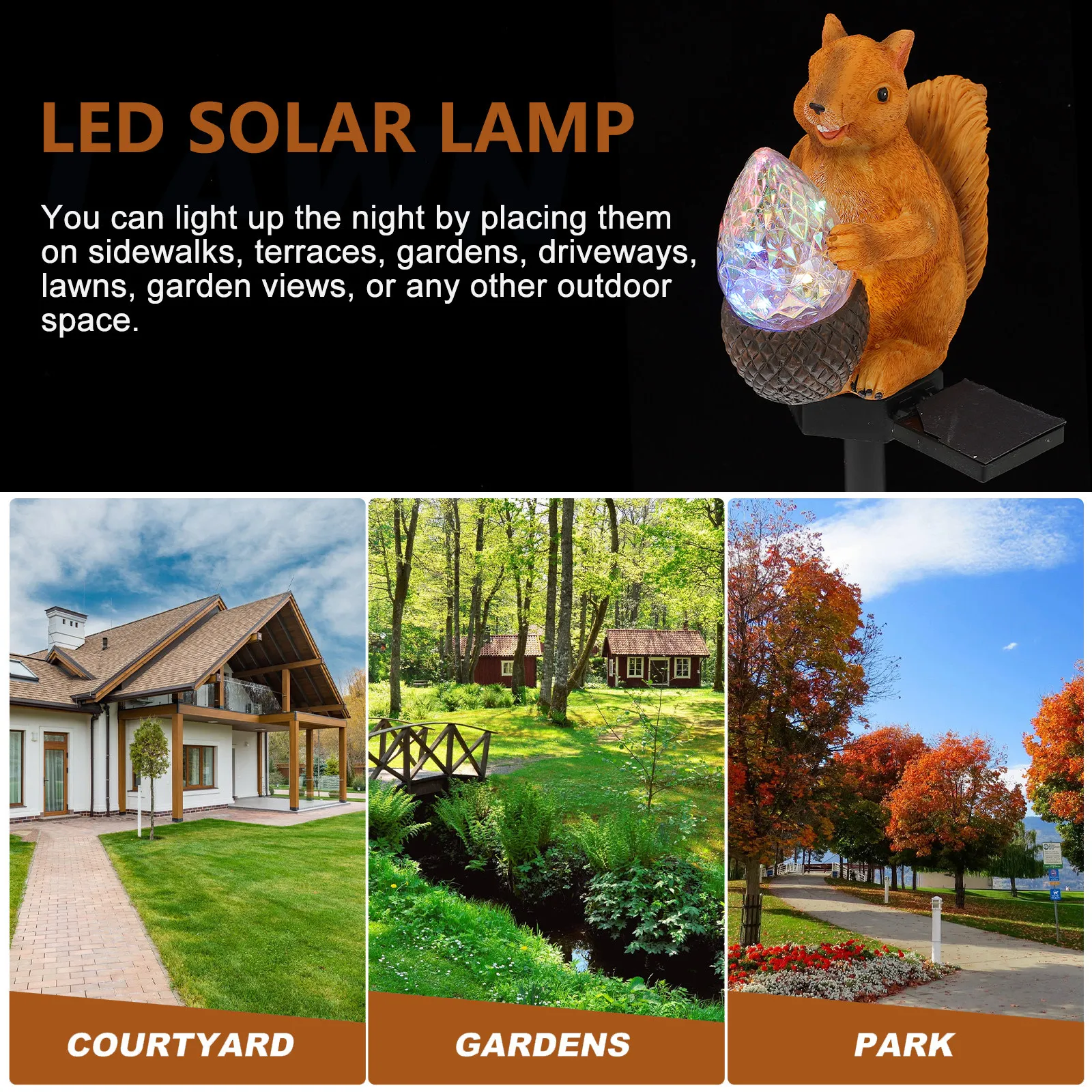 1Pcs Outdoor Solar Lawn Lamp LED Garden Light Orange Waterproof Ground Lamp Decorative Yard Light for Lawn Terrace Courtyard
1Pcs Outdoor Solar Lawn Lamp LED Garden Light Orange Waterproof Ground Lamp Decorative Yard Light for Lawn Terrace Courtyard