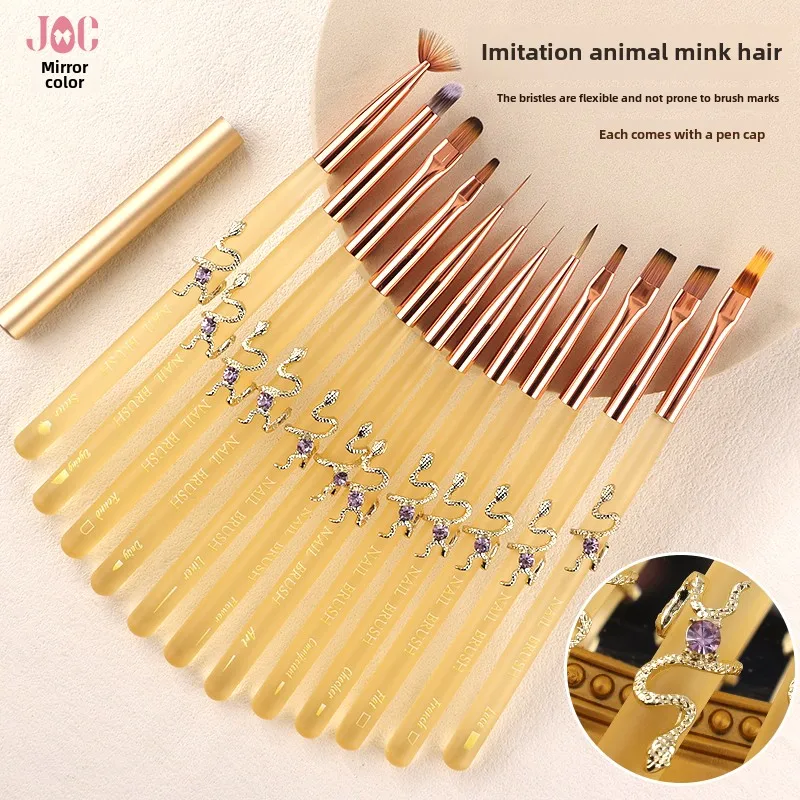 1/12pcs Metal Snake Handle Nail Brush Gel Brush for Manicure Acrylic UV Gel Extension Pen for Nail Polish Painting Drawing Brush
1/12pcs Metal Snake Handle Nail Brush Gel Brush for Manicure Acrylic UV Gel Extension Pen for Nail Polish Painting Drawing Brush