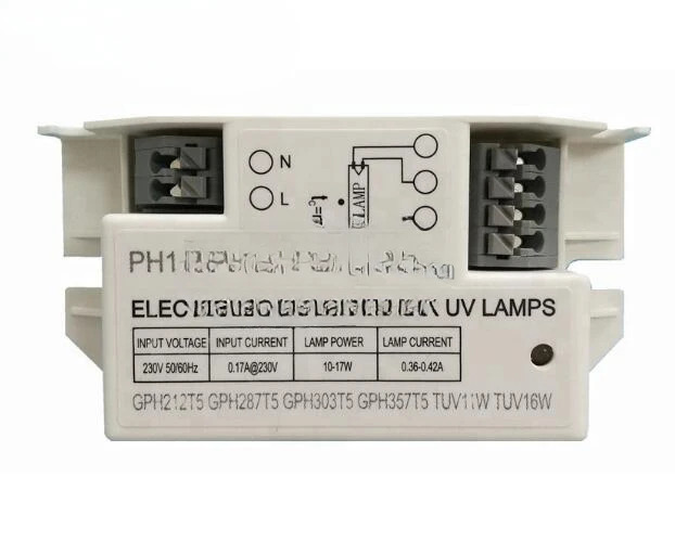 Hot Sale 10W-17W T5 230V UV Electronic Ballast for 254nm UVC Lamp
Hot Sale 10W-17W T5 230V UV Electronic Ballast for 254nm UVC Lamp