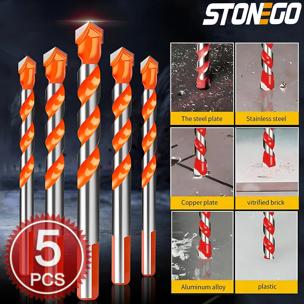 Многофункциональные сверла STONEGO, 1 шт./5 шт., сверла для сверления отверстий в керамической, настенной, мраморной, стеклянной плитки, 6 мм/8 мм/10 мм/12 мм
Многофункциональные сверла STONEGO, 1 шт./5 шт., сверла для сверления отверстий в керамической, настенной, мраморной, стеклянной плитки, 6 мм/8 мм/10 мм/12 мм