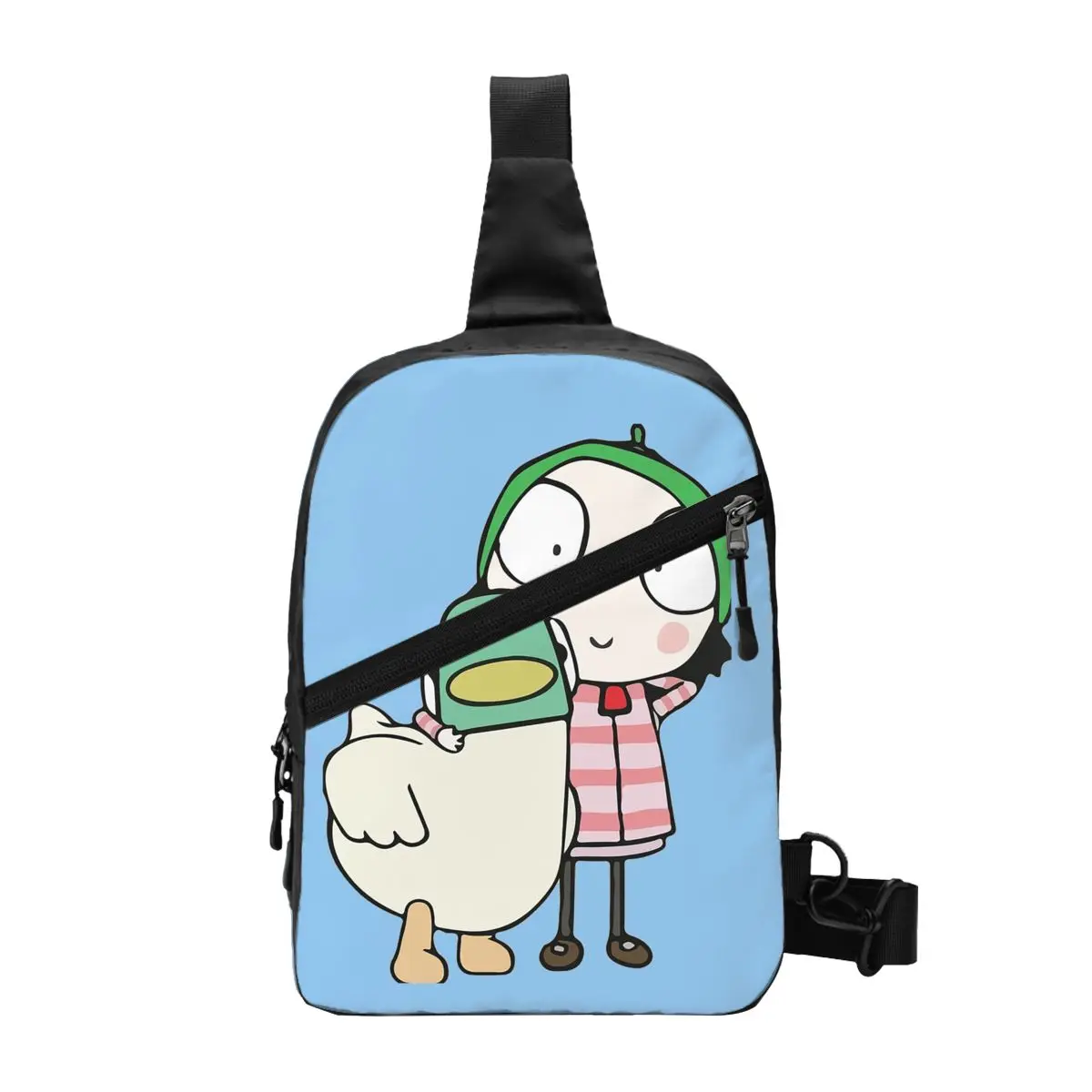Sarah And Duck Having Fun Chest Bag Men Sling Crossbody Backpack Chest Bag Traveling Hiking Daypack Shoulder Bag
Sarah And Duck Having Fun Chest Bag Men Sling Crossbody Backpack Chest Bag Traveling Hiking Daypack Shoulder Bag