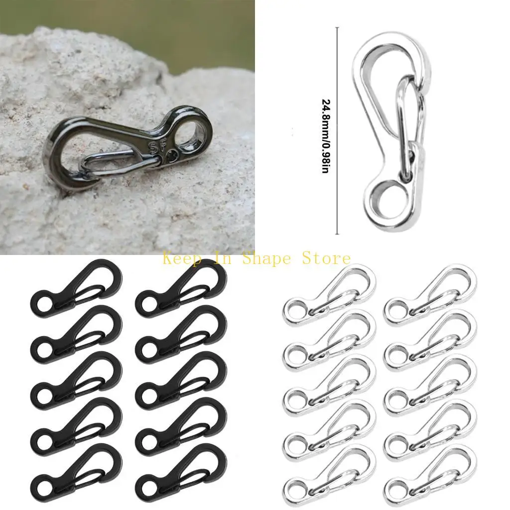 U1JC 10Pcs Small Carabiner Clip Spring Keyring Hook for Camping Traveling Hiking
U1JC 10Pcs Small Carabiner Clip Spring Keyring Hook for Camping Traveling Hiking