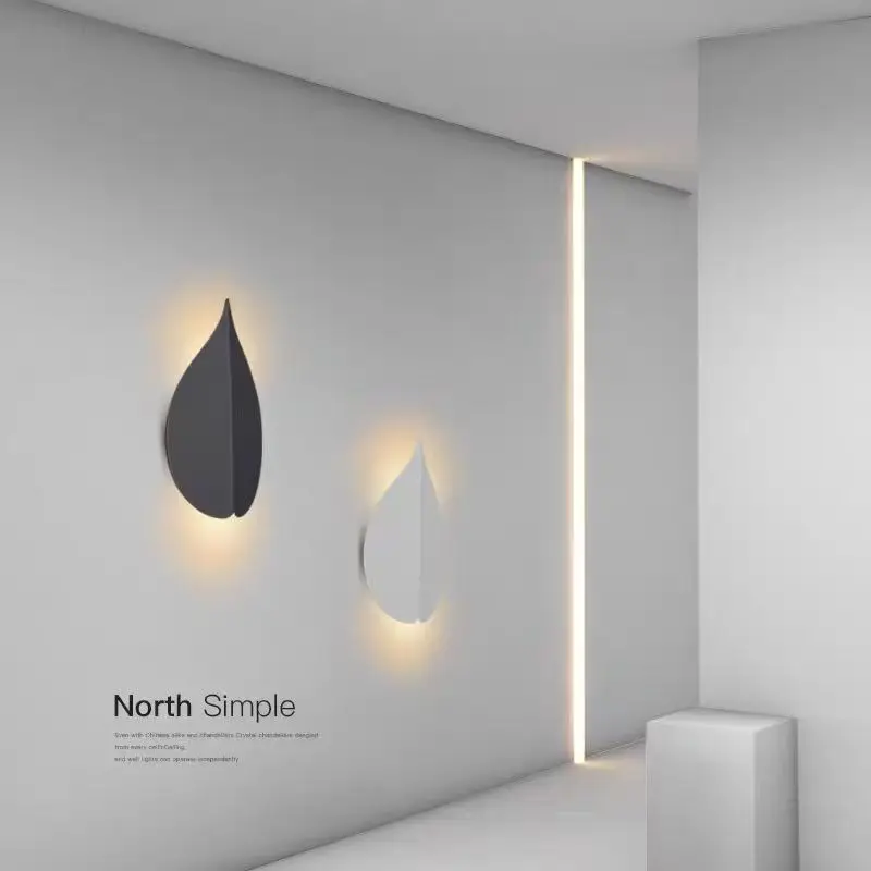 Nordic minimalist LED leaf shaped creative wall lamp bedroom headboard background decoration household lighting LED fixtures
Nordic minimalist LED leaf shaped creative wall lamp bedroom headboard background decoration household lighting LED fixtures