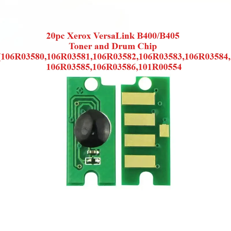 20 шт. чип барабана с тонером Xerox VersaLink B400/B405 (106R03580,106R03581,106R03582,106R03583,106R03584,106R03585,106R03586,101R00554) 
20 шт. чип барабана с тонером Xerox VersaLink B400/B405 (106R03580,106R03581,106R03582,106R03583,106R03584,106R03585,106R03586,101R00554)