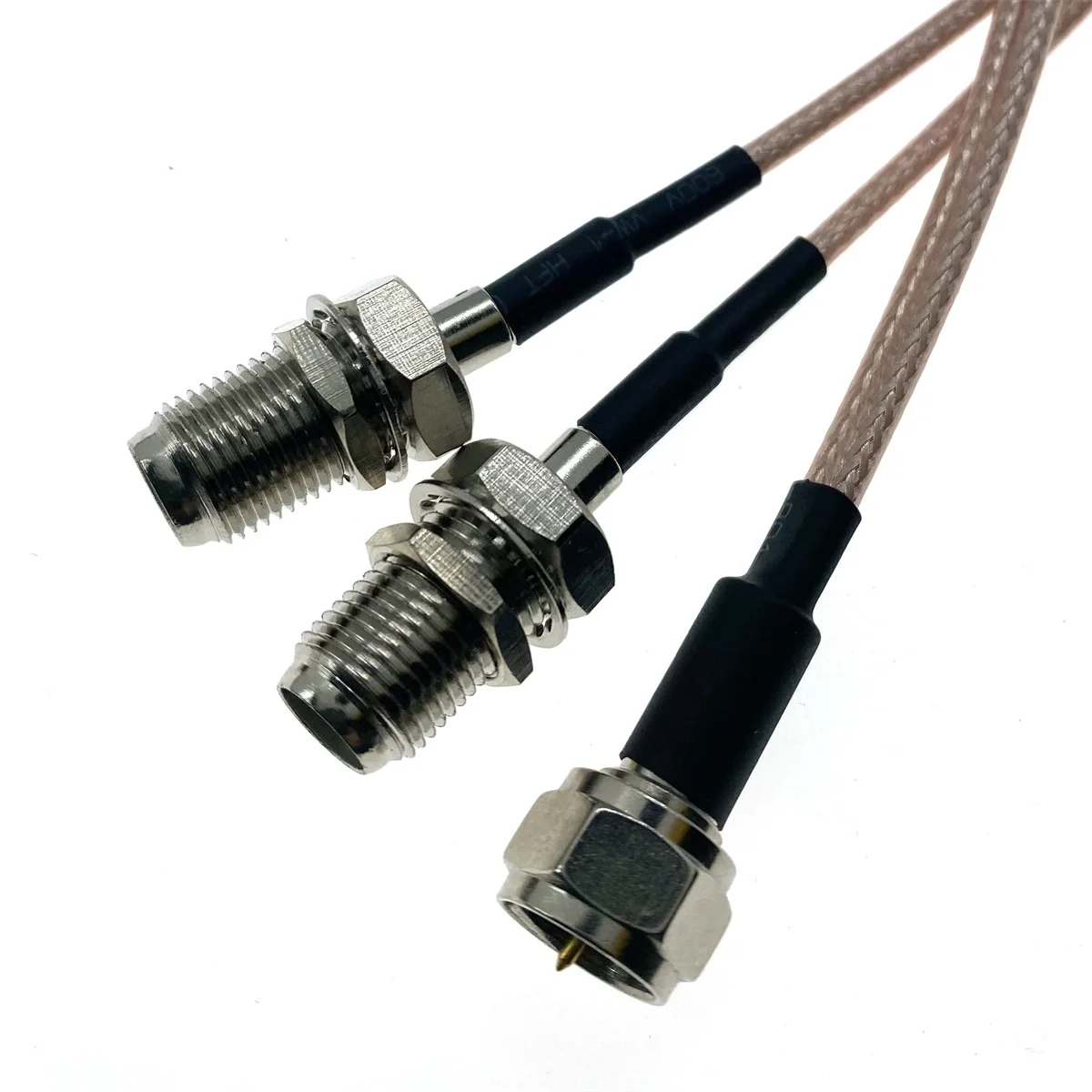 RG316 F male plug to Y Type 2 x F female 50 Ohm RF Coax Extension Cable Pigtail Coaxial
RG316 F male plug to Y Type 2 x F female 50 Ohm RF Coax Extension Cable Pigtail Coaxial