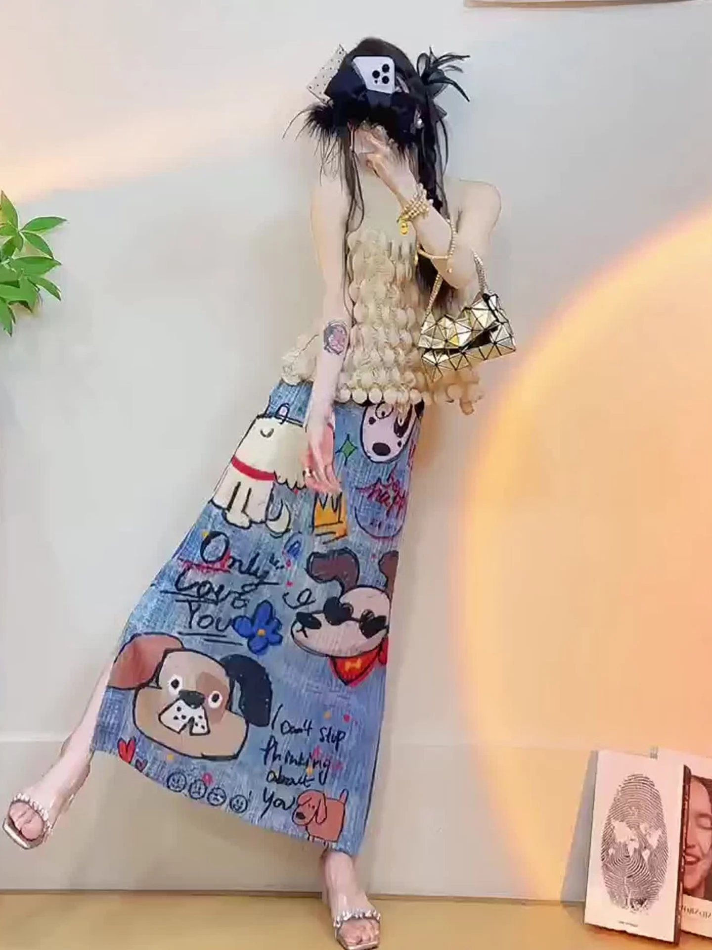 High-End Faion Summer Svel Apricot Overhead Print f Skirt Pleated Set Women's round Ne Two-Piece Polyester Ensemble
High-End Faion Summer Svel Apricot Overhead Print f Skirt Pleated Set Women's round Ne Two-Piece Polyester Ensemble