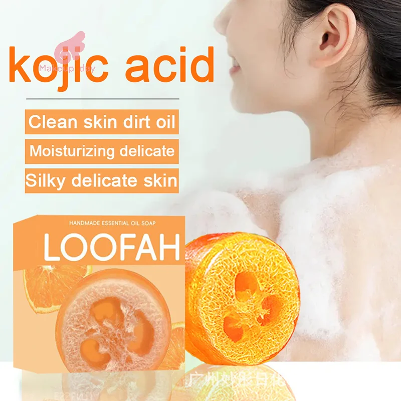 Handmade Kojic Acid Soap With Loofah 100g Lemon Essential Oil Bath Bar Design Exfoliating Cleansing
Handmade Kojic Acid Soap With Loofah 100g Lemon Essential Oil Bath Bar Design Exfoliating Cleansing