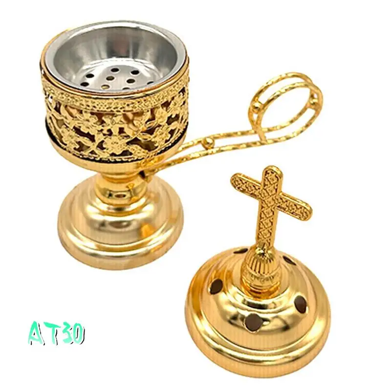 Charcoal Incense Burner Gold Incense Holder Charcoal For Incense Burner Censer Incense Burner Catholic Incense Burner Durable-AT
Charcoal Incense Burner Gold Incense Holder Charcoal For Incense Burner Censer Incense Burner Catholic Incense Burner Durable-AT