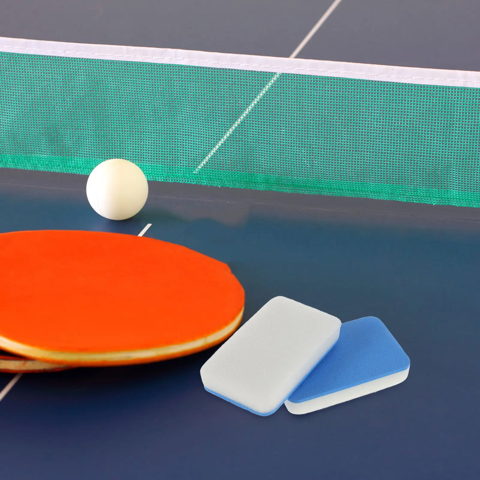 2Pcs Paddle Cleaning Tool Table Tennis Sponge Cleaner Gentle on Rubber Reusable Racket Cleaning Brush for Optimal Gameplay
