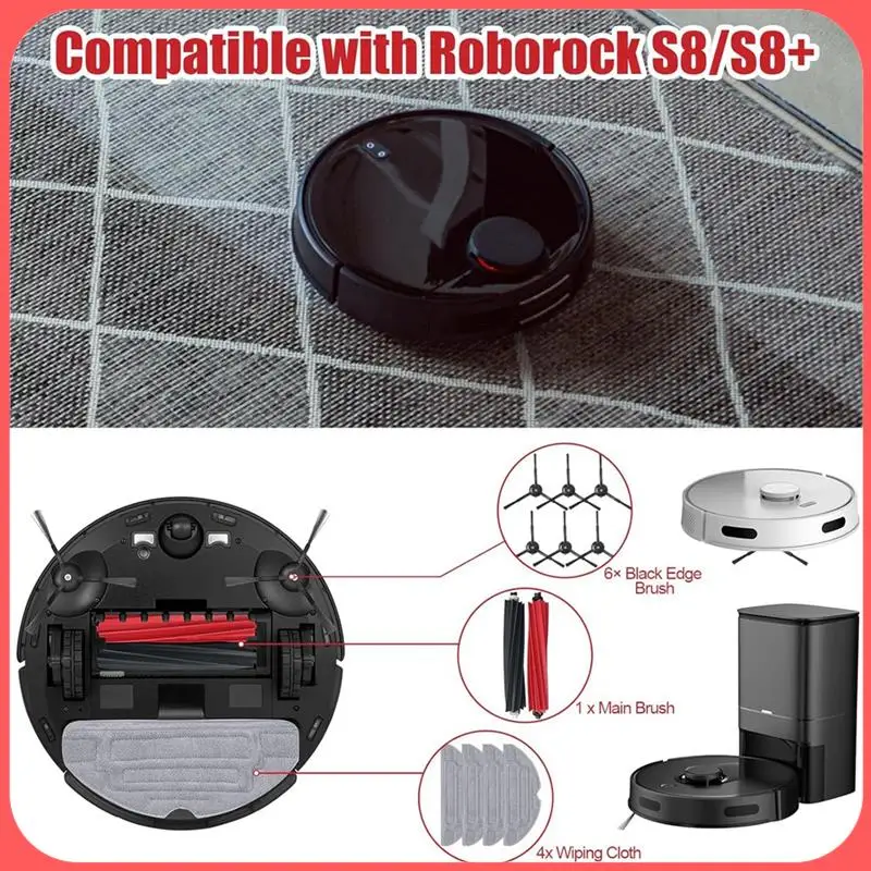 Для пылесоса Roborock S8 Pro Ultra основная боковая щетка Hepa фильтр швабра тканевые мешки для пыли аксессуары
Для пылесоса Roborock S8 Pro Ultra основная боковая щетка Hepa фильтр швабра тканевые мешки для пыли аксессуары