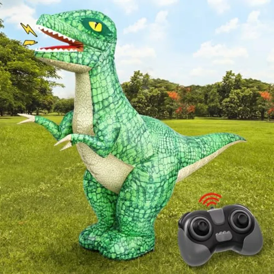 2.4GHZ Remote Control Inflatable Dinosaur Toy for,Electric Toy Dinosaur with 360°Rotation, Forward and Backward, Rechargeable W
2.4GHZ Remote Control Inflatable Dinosaur Toy for,Electric Toy Dinosaur with 360°Rotation, Forward and Backward, Rechargeable W