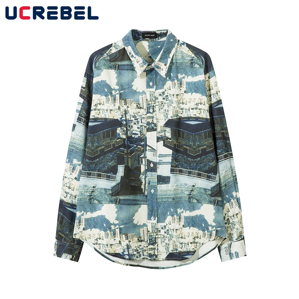 City Print Long Sleeve Shirts Mens Full Print High Street Autumn Single Breasted Lapel Loose Cotton Shirts Men Tops
City Print Long Sleeve Shirts Mens Full Print High Street Autumn Single Breasted Lapel Loose Cotton Shirts Men Tops