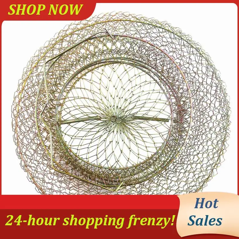 AB31-2X Foldable Portable Steel Wire Fishing Pot Trap Net Crab Crawdad Cage Fish Basket
AB31-2X Foldable Portable Steel Wire Fishing Pot Trap Net Crab Crawdad Cage Fish Basket