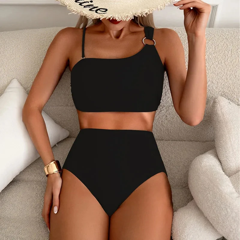 Women High Waisted Bikini Thin Shoulder Straps Sling Push Up Tank Top Separate Two-Piece Swimsuit Backless Swimwears
Women High Waisted Bikini Thin Shoulder Straps Sling Push Up Tank Top Separate Two-Piece Swimsuit Backless Swimwears