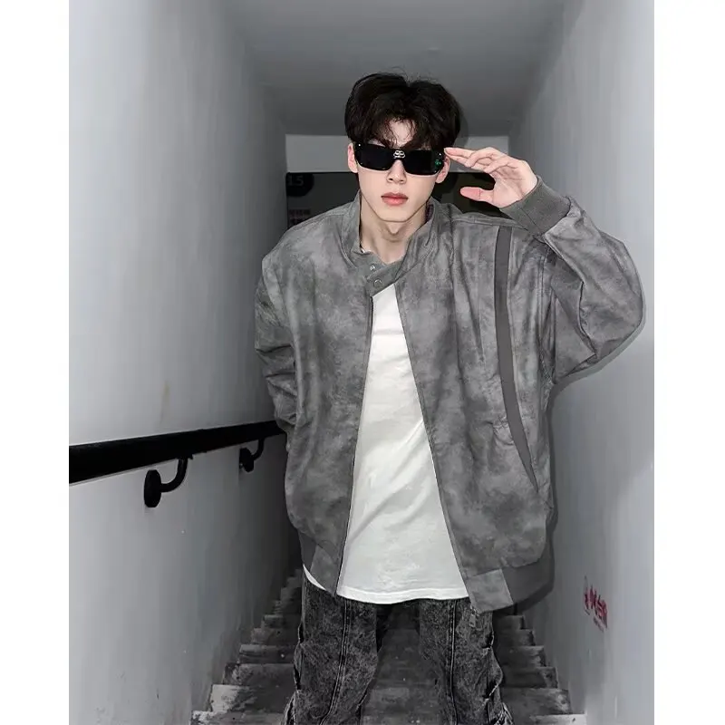 Fall Winter Large Size Men's Dyed Leather Jaet Vintage American Sle Patchwork Design Pilot Jaet Light ey Outerwear
Fall Winter Large Size Men's Dyed Leather Jaet Vintage American Sle Patchwork Design Pilot Jaet Light ey Outerwear