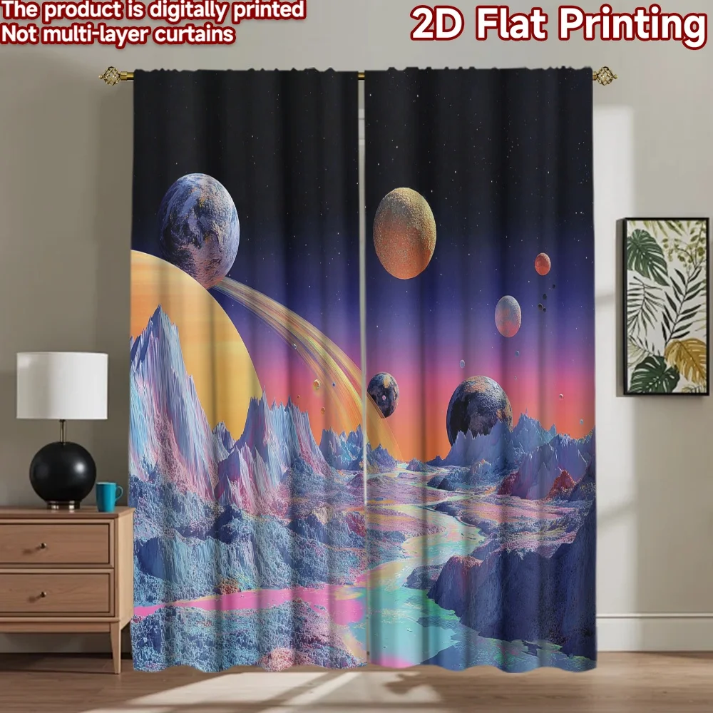 2D flat printing 2pcs Party Curtains Cosmic Alien Planet Landscape Scenery Digital Printed Polyester Drapes All Season Party &
2D flat printing 2pcs Party Curtains Cosmic Alien Planet Landscape Scenery Digital Printed Polyester Drapes All Season Party &
