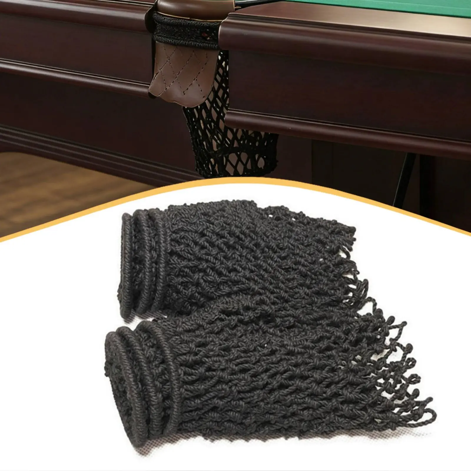 Pool Table Pocket Universal Fit Billiard Pocket Net Pool Table Mesh Bag Thickened Bottomless Design for Bar
Pool Table Pocket Universal Fit Billiard Pocket Net Pool Table Mesh Bag Thickened Bottomless Design for Bar