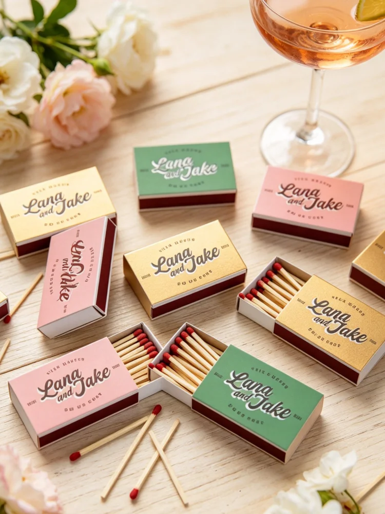 Custom Matchboxes, Support Logo & Custom Pattern Design, Elegant Wedding Matchboxes and Delicate Wedding Thank You Gifts
Custom Matchboxes, Support Logo & Custom Pattern Design, Elegant Wedding Matchboxes and Delicate Wedding Thank You Gifts