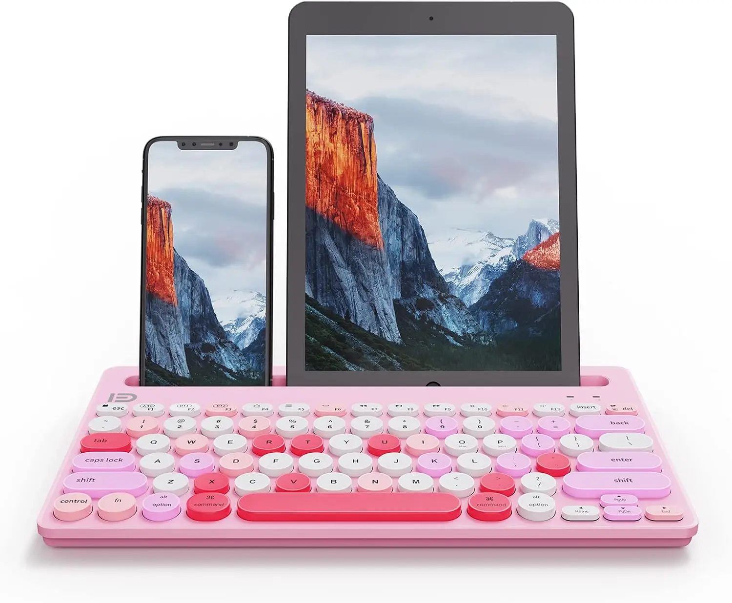 Wireless Keyboard Dual Mode Bluetooth 2.4G, Switch 3 Devices, for iPad Tablet Phone PC, Pink
Wireless Keyboard Dual Mode Bluetooth 2.4G, Switch 3 Devices, for iPad Tablet Phone PC, Pink